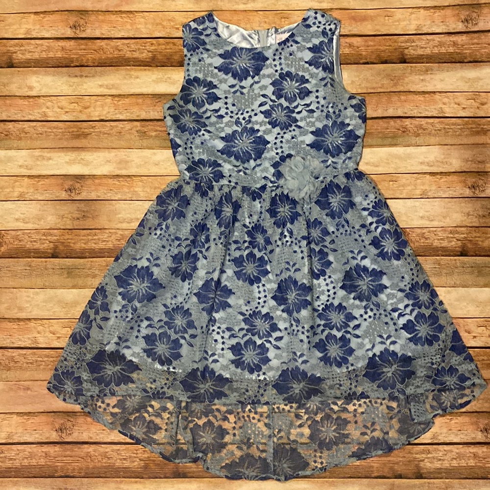 🐣💐 2/$25 plus FREE SHIPPING Children’s Place Blue, Lace Girls Dress Size 16